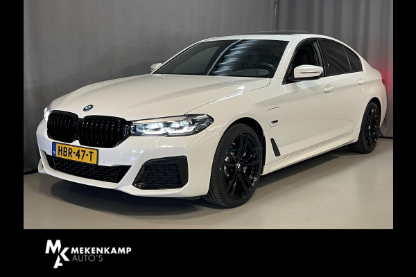 BMW 5 Serie 530e Business Edition Plus M Sport 19"/Schuif-kanteldak/Trekhaak/Camera/Stoelverwarming + memory/PDC v+a/LED