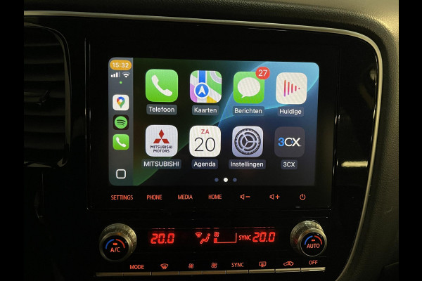 Mitsubishi Outlander 2.4 PHEV Intense 18"/Adaptieve cruise/Dodehoek/LED/Stoelverwarming/PDC v+a/Camera/Apple Carplay & Android Auto