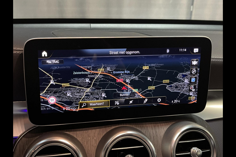 Mercedes-Benz GLC 300e 4MATIC AMG Line 19"/Panoramadak/Luchtvering/Burmester/360 camera/Trekhaak/Multibeam/Adaptieve cruise/Keyless/Dodehoek