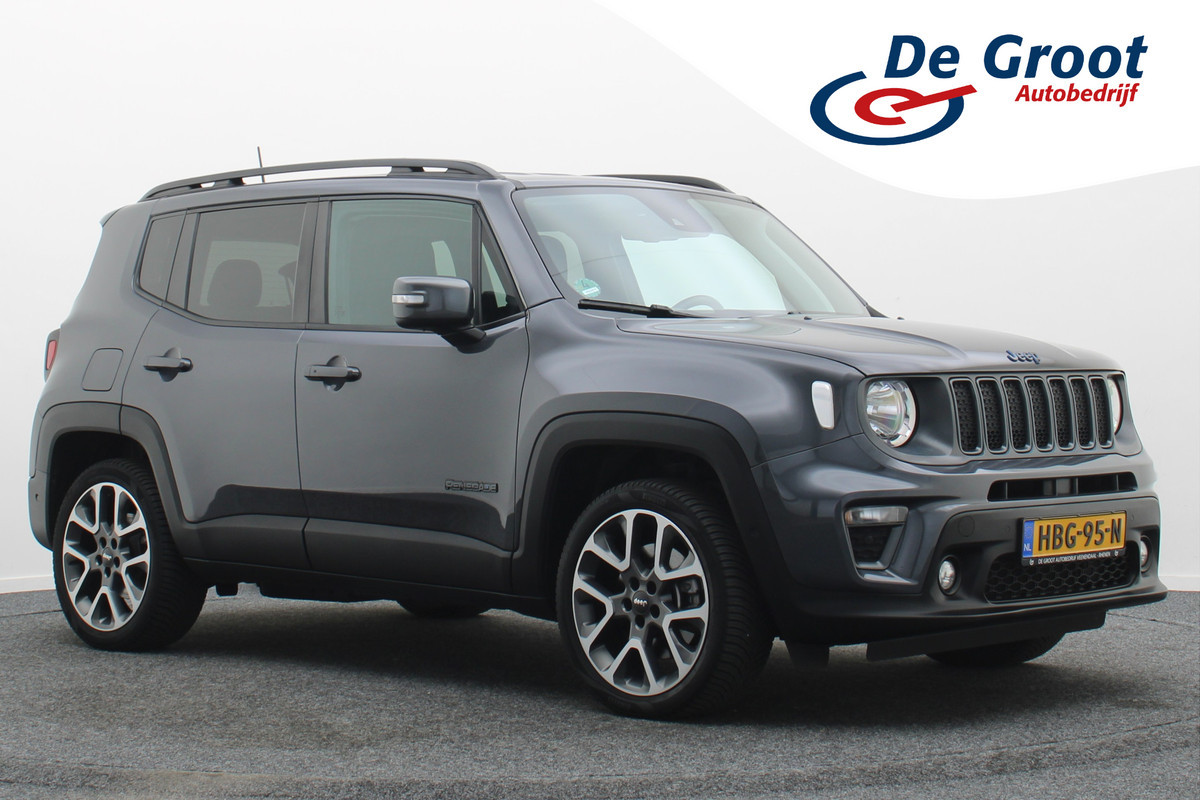 Jeep Renegade 4xe 240 Plug-in Hybrid Electric 80th Anniversary Climate, ACC, Camera, Apple Carplay, Stoelverwarming, Trekhaak, PDC, 19''