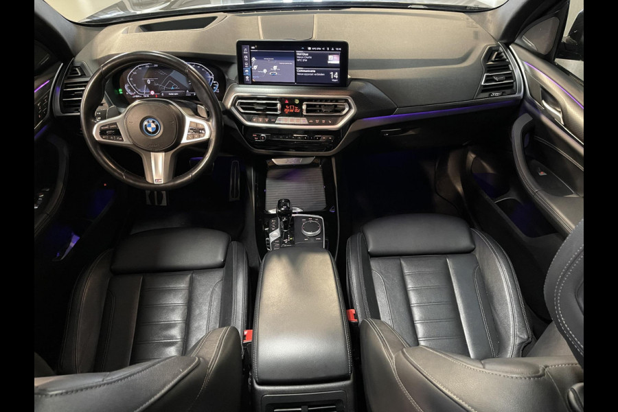 BMW X3 xDrive30e High Executive M Sport 20"/Panoramadak/Leder + memory/360 camera/Harman Kardon/Keyless/Dodehoek/Head-up/Adaptief onderstel + Sport steering/Stoelverwarming/Alarm