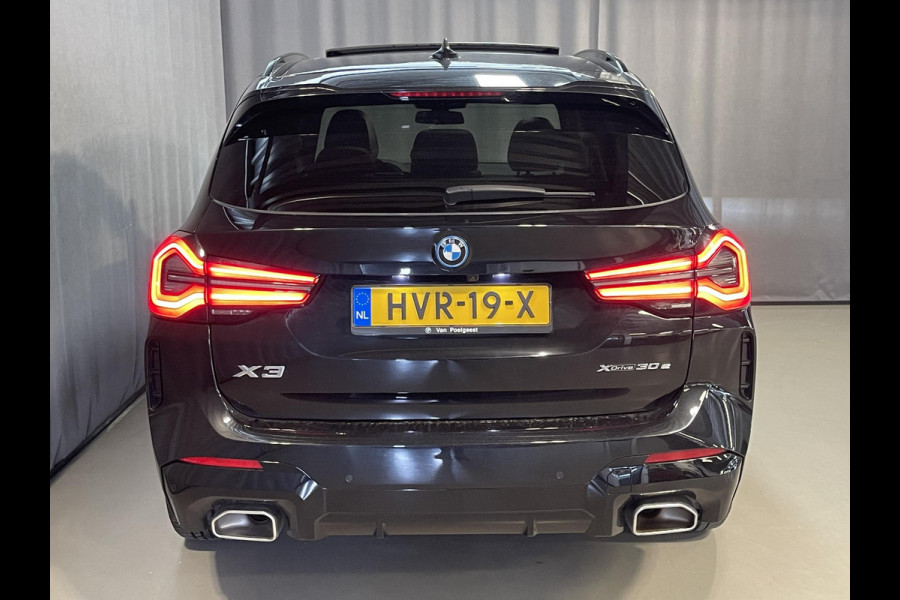 BMW X3 xDrive30e High Executive M Sport 20"/Panoramadak/Leder + memory/360 camera/Harman Kardon/Keyless/Dodehoek/Head-up/Adaptief onderstel + Sport steering/Stoelverwarming/Alarm