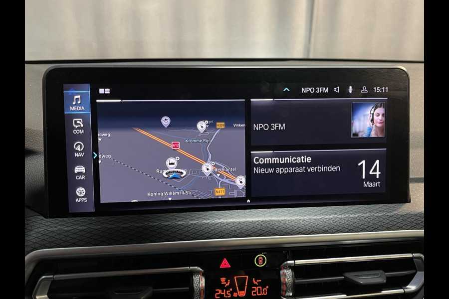 BMW X3 xDrive30e High Executive M Sport 20"/Panoramadak/Leder + memory/360 camera/Harman Kardon/Keyless/Dodehoek/Head-up/Adaptief onderstel + Sport steering/Stoelverwarming/Alarm