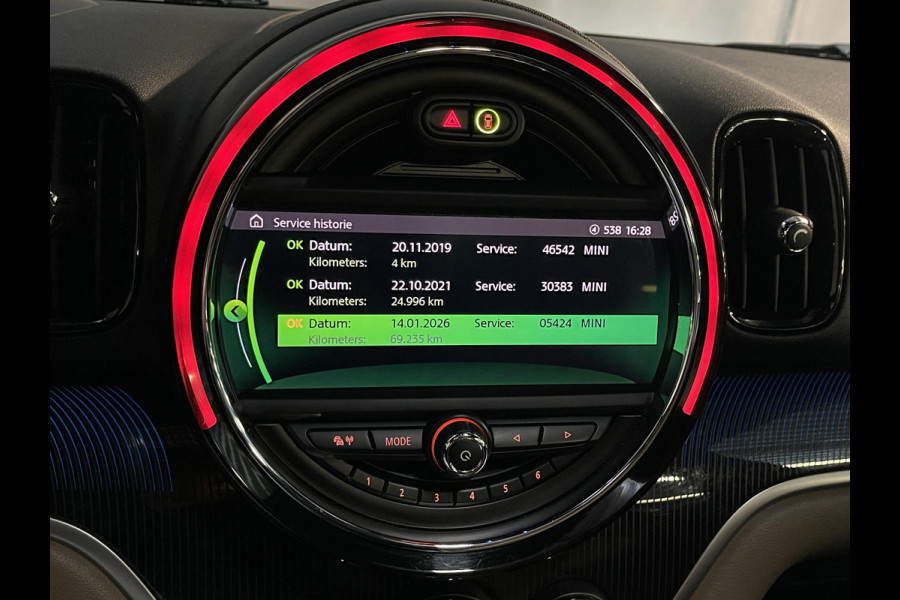 MINI Countryman 1.5 Cooper S E ALL4 John Cooper Works 18"/Panoramadak/Adaptieve cruise/Leder + memory + stoelverwarming/Harman Kardon/Keyless/Elektrische klep/Head-up/Camera