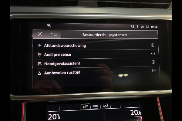 Audi A6 Avant 55 TFSI e quattro Pro Line S Competition 20"/RS stoelen leder + memory/Panoramadak/Trekhaak/B&O audio/Stoel + stuurverwarming/Adaptieve cruise/Keyless/Camera/Matrix LED