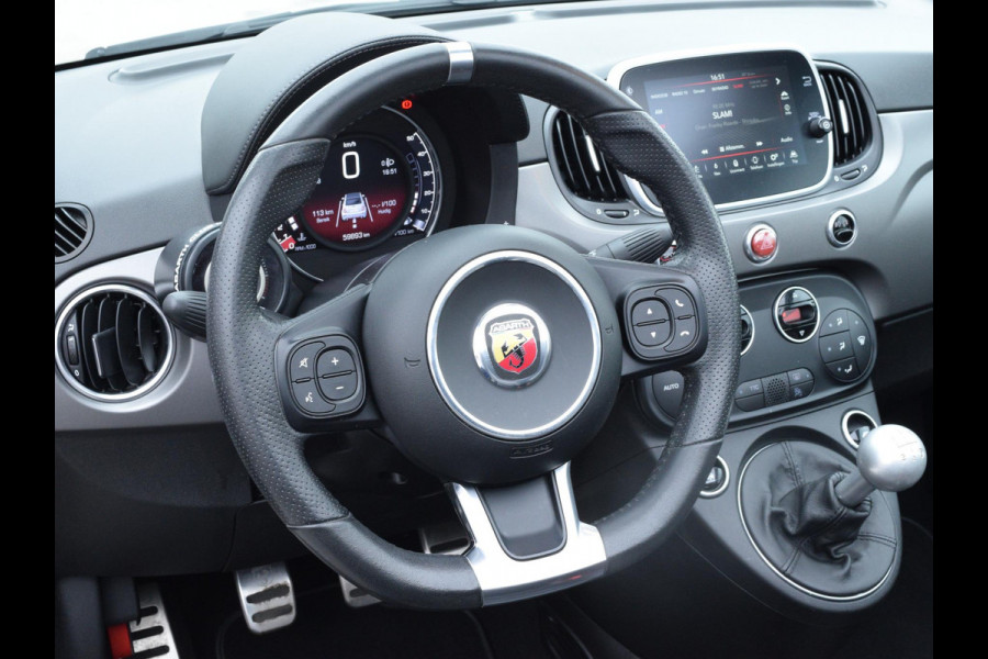 Fiat 500C 1.4 T-Jet Abarth Turismo 595 | ZWART LEDEREN BEKLEDING | NAVI | CLIMATE CONTROL | PARKEERSENSOREN | 165 PK | NL AUTO |