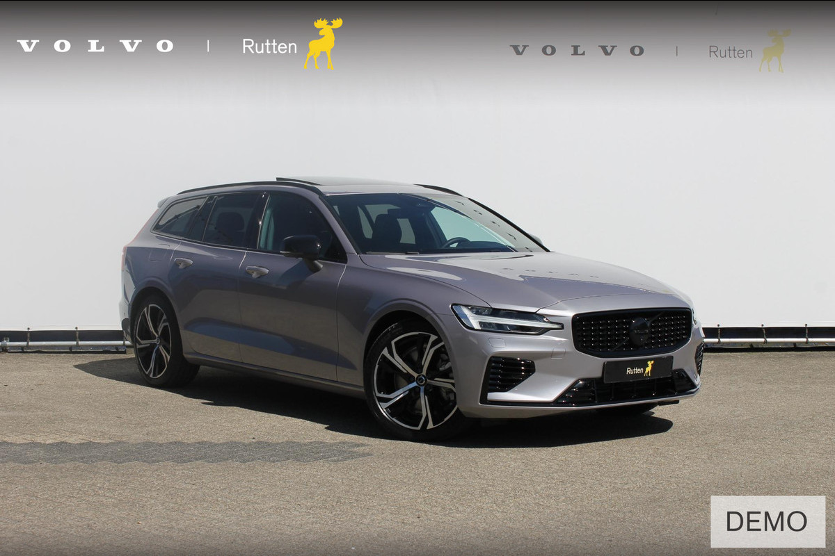 Volvo V60 T6 350PK Automaat Plug-in hybrid AWD Ultra Dark Adaptieve Cruise Control / Head-up display / Panoramisch schuif-kanteldak / Harman Kardon Audio / Blis / Google infotainment