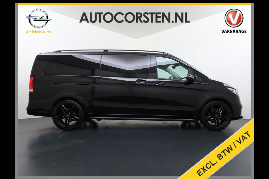 Mercedes-Benz V-Klasse 300d 4-MATIC Extra Lang Dubbele Cabine 5-Persoons 2X Elek.Schuifdeur Trekhaak Apple Carplay Android Auto Navi* Camera Cruise Con Stoelverwarming Lmv 20" Privacy Glas Led Isofix DAB Elek.Achterklep 2.000KG Trekgewicht