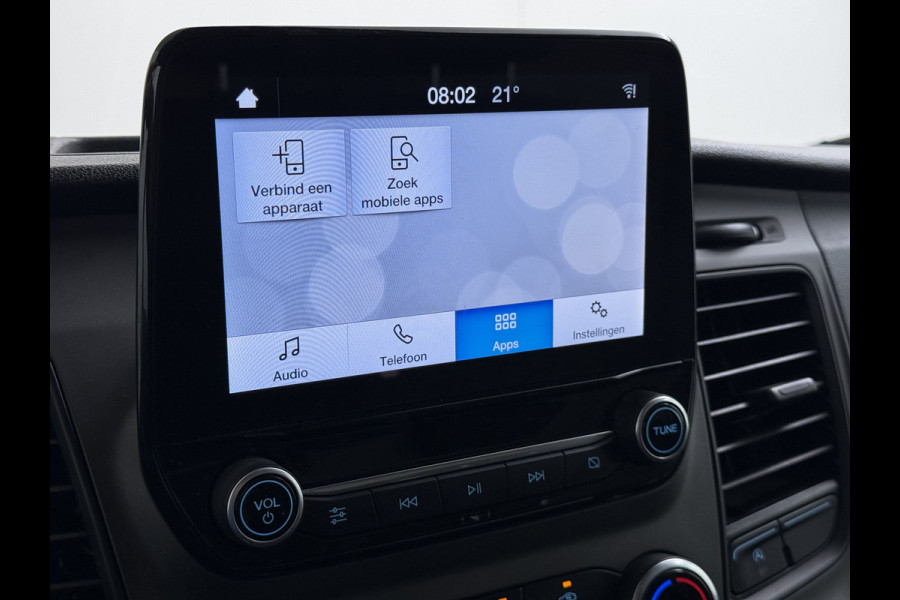 Ford Transit 310 2.0TDCI 130PK L2H2 3-Persoons Navi* Camera Apple Carplay Android Auto Cruise Control Lane Assist Pdc Trend Stoelverwarming Elek.Stoel Wifi DAB Betonplex Vloer Wandbetimmering Schuifdeur 1e Eigenaar Euro 6