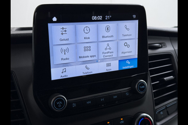 Ford Transit 310 2.0TDCI 130PK L2H2 3-Persoons Navi* Camera Apple Carplay Android Auto Cruise Control Lane Assist Pdc Trend Stoelverwarming Elek.Stoel Wifi DAB Betonplex Vloer Wandbetimmering Schuifdeur 1e Eigenaar Euro 6
