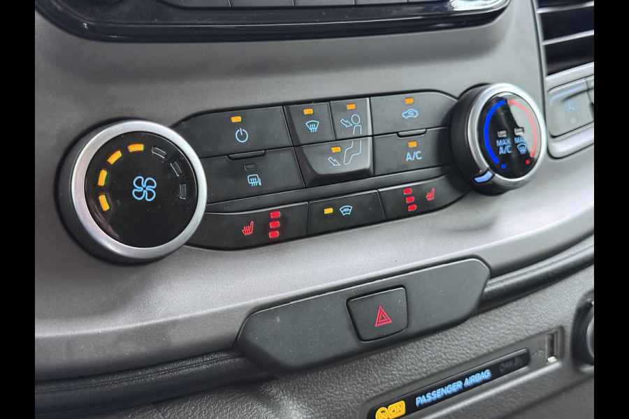 Ford Transit 310 2.0TDCI 130PK L2H2 3-Persoons Navi* Camera Apple Carplay Android Auto Cruise Control Lane Assist Pdc Trend Stoelverwarming Elek.Stoel Wifi DAB Betonplex Vloer Wandbetimmering Schuifdeur 1e Eigenaar Euro 6