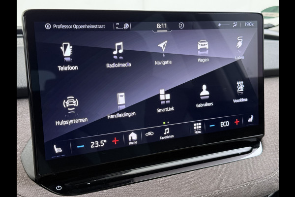 Škoda ENYAQ iV 60 First Edition Adap.Cruise Stuur+Stoelverwarming Camera 3-Zone Ecc Elek.Stoel+Memory Apple Carplay Android Auto Navi Pdc SOH 90% Keyless Advanced Matrix-Led Privacy Glas Lmv 20" DAB P-Assist Dodehoek detector Rijstrooksensor Origineel Nederlandse Auto