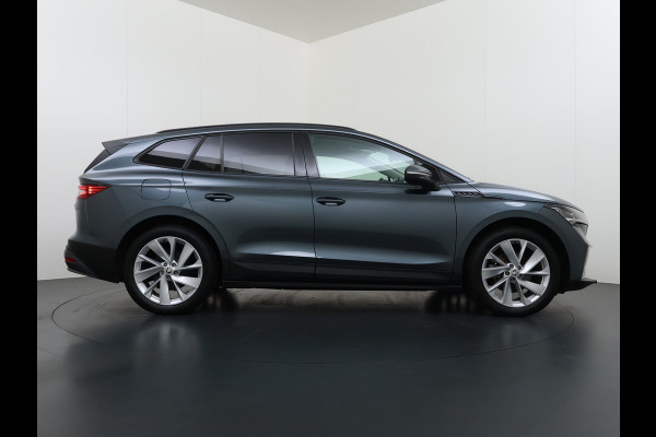 Škoda ENYAQ iV 60 First Edition Adap.Cruise Stuur+Stoelverwarming Camera 3-Zone Ecc Elek.Stoel+Memory Apple Carplay Android Auto Navi Pdc SOH 90% Keyless Advanced Matrix-Led Privacy Glas Lmv 20" DAB P-Assist Dodehoek detector Rijstrooksensor Origineel Nederlandse Auto