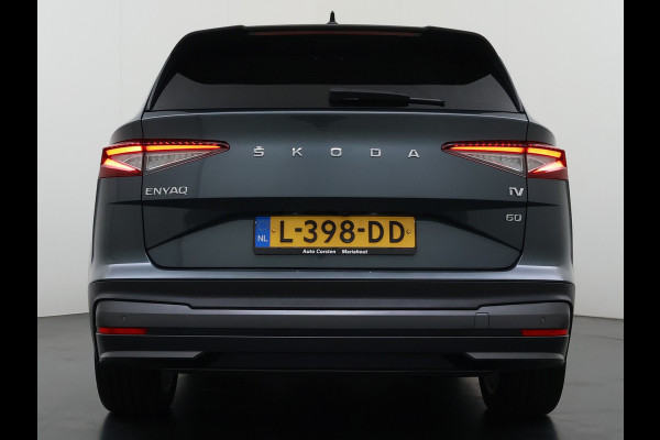 Škoda ENYAQ iV 60 First Edition Adap.Cruise Stuur+Stoelverwarming Camera 3-Zone Ecc Elek.Stoel+Memory Apple Carplay Android Auto Navi Pdc SOH 90% Keyless Advanced Matrix-Led Privacy Glas Lmv 20" DAB P-Assist Dodehoek detector Rijstrooksensor Origineel Nederlandse Auto