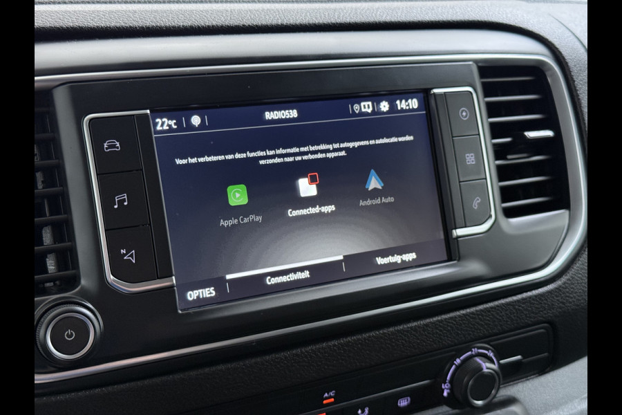 Opel Vivaro-e L2H1 Edition 75kWh Automaat Navi 360°Camera Airco Apple Carplay Android Auto Cruise Control Regen-Lichtsensor Pdc SOH 89,6% Achterklep Schuifdeur Wandbetimmering DAB 1e Eigenaar Dealeronderhouden Origineel Nederlandse Auto