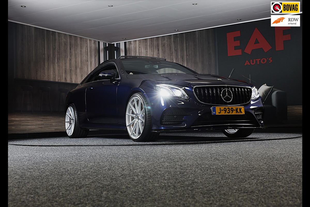 Mercedes-Benz E-Klasse Coupé 200 AMG Line / Aut / Leder / Burmester / Memory / Elek Stoelen / Dig Cockpit / Open Pano / 21 Inch