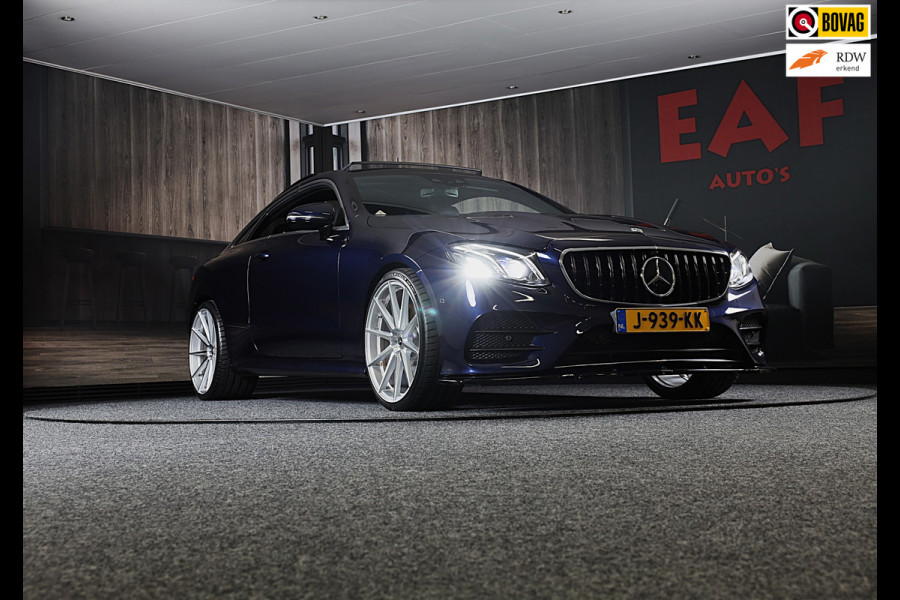 Mercedes-Benz E-Klasse Coupé 200 AMG Line / Aut / Leder / Burmester / Memory / Elek Stoelen / Dig Cockpit / Open Pano / 21 Inch
