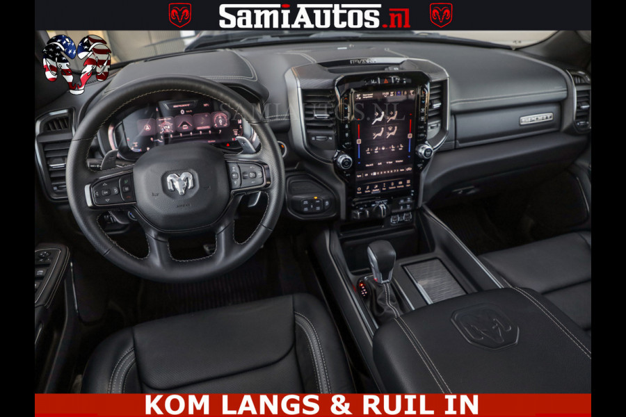 Dodge Ram GT HULK | 5.7 V8 HEMI | VIRTUAL COCKPIT | HEAD-UP | ADAPTIVE CRUISE | 360 CAMERA | TRX PACK | Comfortabele Dubbele Cabine met Royale 5 Zitplaatsen | BPM vrij | De specialist in Amerikaanse pick‑ups in Nederland en Europa.