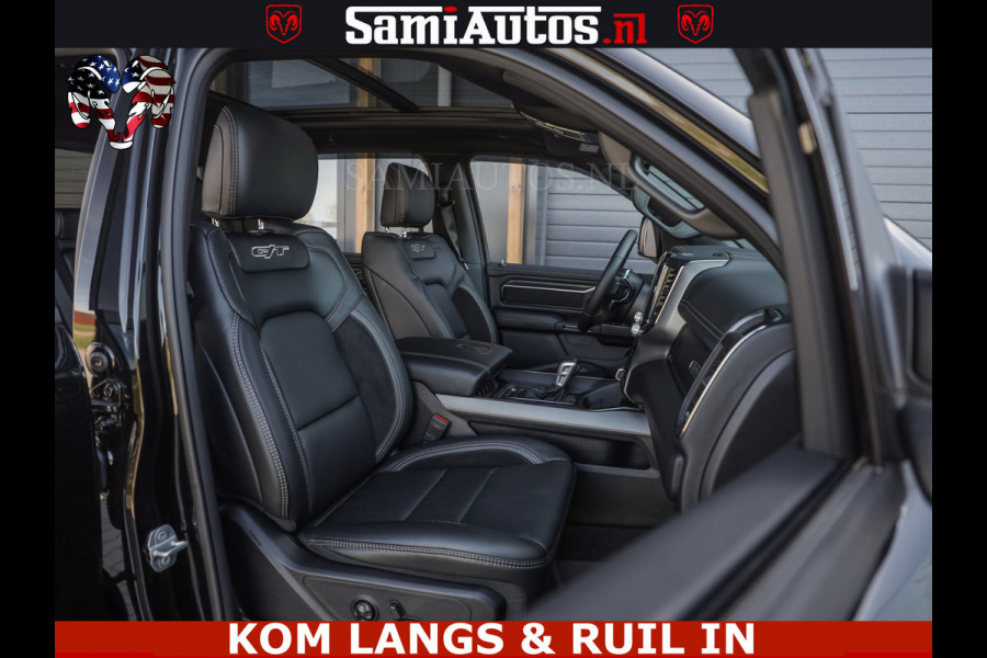 Dodge Ram GT HULK | 5.7 V8 HEMI | VIRTUAL COCKPIT | HEAD-UP | ADAPTIVE CRUISE | 360 CAMERA | TRX PACK | Comfortabele Dubbele Cabine met Royale 5 Zitplaatsen | BPM vrij | De specialist in Amerikaanse pick‑ups in Nederland en Europa.