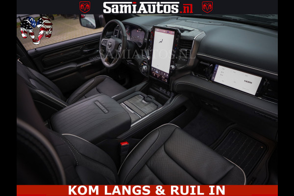 Dodge Ram Limited Night Sport High Output 540HP 706Nm | Massage + Full Option | De Meest Luxe en Volle Pick-Up in zijn Klasse | Comfortabele Dubbele Cabine met Royale 5 Zitplaatsen | BPM vrij | Nu Leverbaar uit Voorraad | Voorraad Nr 2356 - 0990 | De specialist in Amerikaanse pick‑ups in Nederland en Europa.