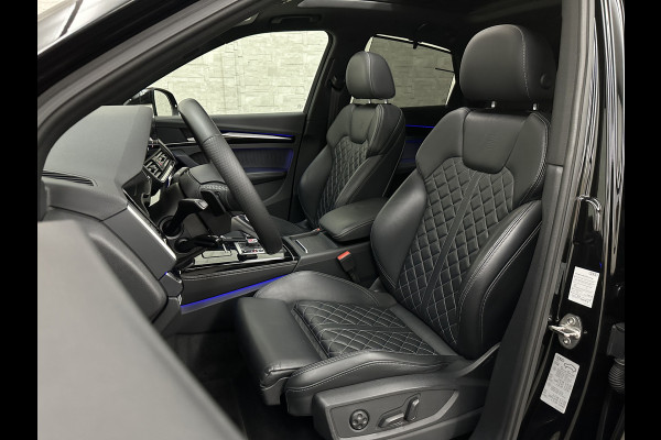 Audi Q5 Sportback 300pk TFSI e S-Line Competition | #RS-Leder | Luchtvering | 360 Camera | Panorama | B&O | ACC | SQ5 Diffuser | Sfeerverlichting | Trekhaak | Stoelverwarming V+A | LED-Matrix | Keyless-Entry | Memory | Zonwering | Standkachel | Stuurverwarming | 21 inch | Black-Optic | Carplay |