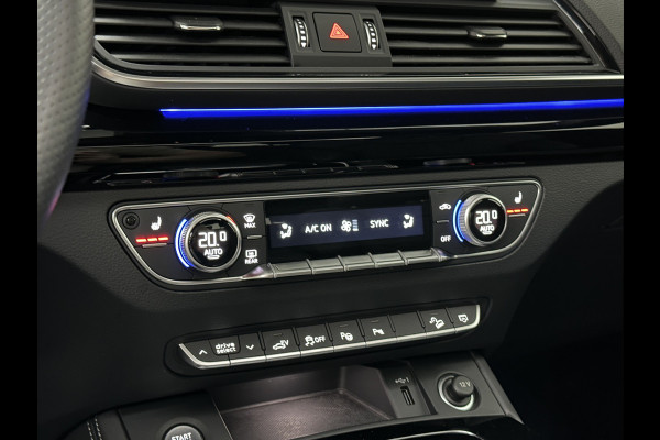 Audi Q5 Sportback 300pk TFSI e S-Line Competition | #RS-Leder | Luchtvering | 360 Camera | Panorama | B&O | ACC | SQ5 Diffuser | Sfeerverlichting | Trekhaak | Stoelverwarming V+A | LED-Matrix | Keyless-Entry | Memory | Zonwering | Standkachel | Stuurverwarming | 21 inch | Black-Optic | Carplay |