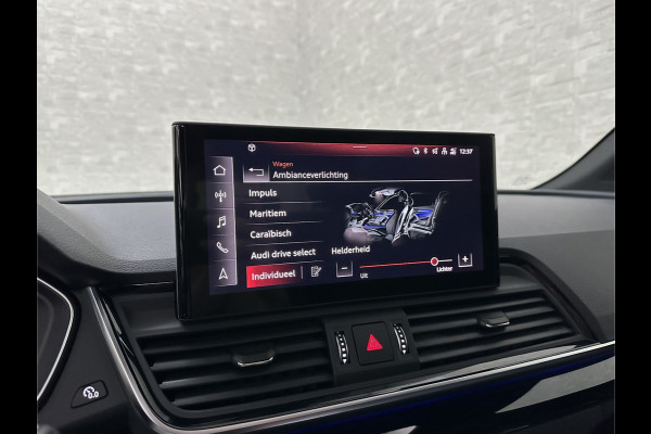 Audi Q5 Sportback 300pk TFSI e S-Line Competition | #RS-Leder | Luchtvering | 360 Camera | Panorama | B&O | ACC | SQ5 Diffuser | Sfeerverlichting | Trekhaak | Stoelverwarming V+A | LED-Matrix | Keyless-Entry | Memory | Zonwering | Standkachel | Stuurverwarming | 21 inch | Black-Optic | Carplay |