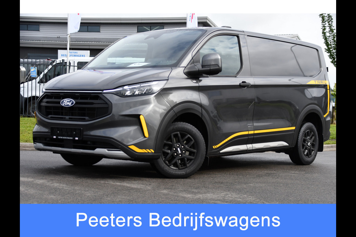 Ford Transit Custom 320 2.0 TDCI L1H1 Trail AWD 4x4 Camera, Cruise, Carplay, B&O, 170pk, LED, Stuurverwarming, Leder, Stoelverwarming, Automaat, Sensoren, Uniek!