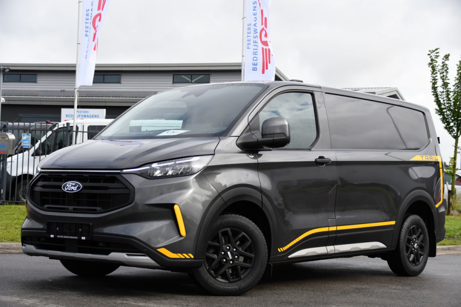 Ford Transit Custom 320 2.0 TDCI L1H1 Trail AWD 4x4 Camera, Cruise, Carplay, B&O, 170pk, LED, Stuurverwarming, Leder, Stoelverwarming, Automaat, Sensoren, Uniek!