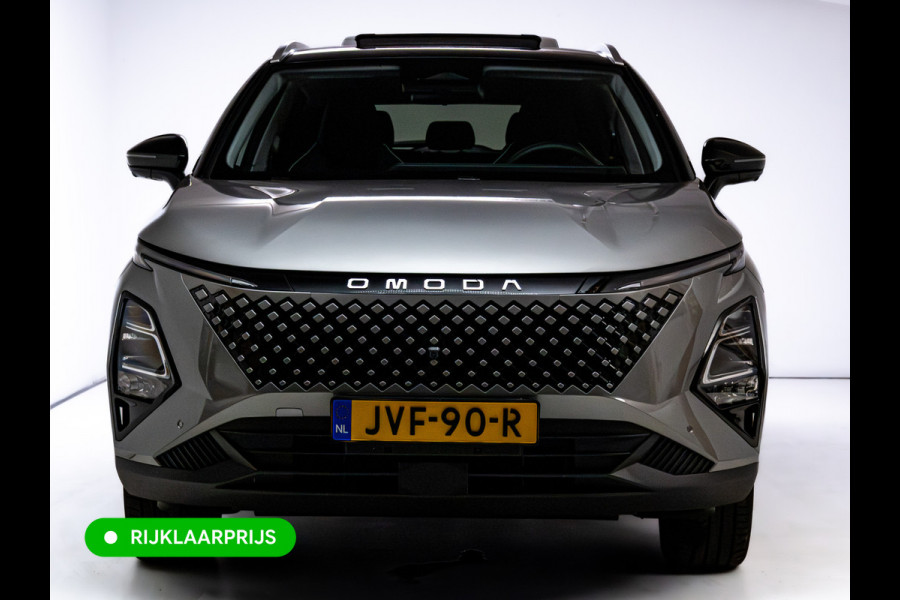 Omoda 5 1.6 T-GDi SHS-H Premium | afn. Trekhaak | Panodak | 360 Camera | Sony Audio |Leer | Stoel/stuur verwarming & Koeling 7 jaar / 150000 km garantie, app. connect, draadloze telefoonlader, Elec. verstelbare stoelen