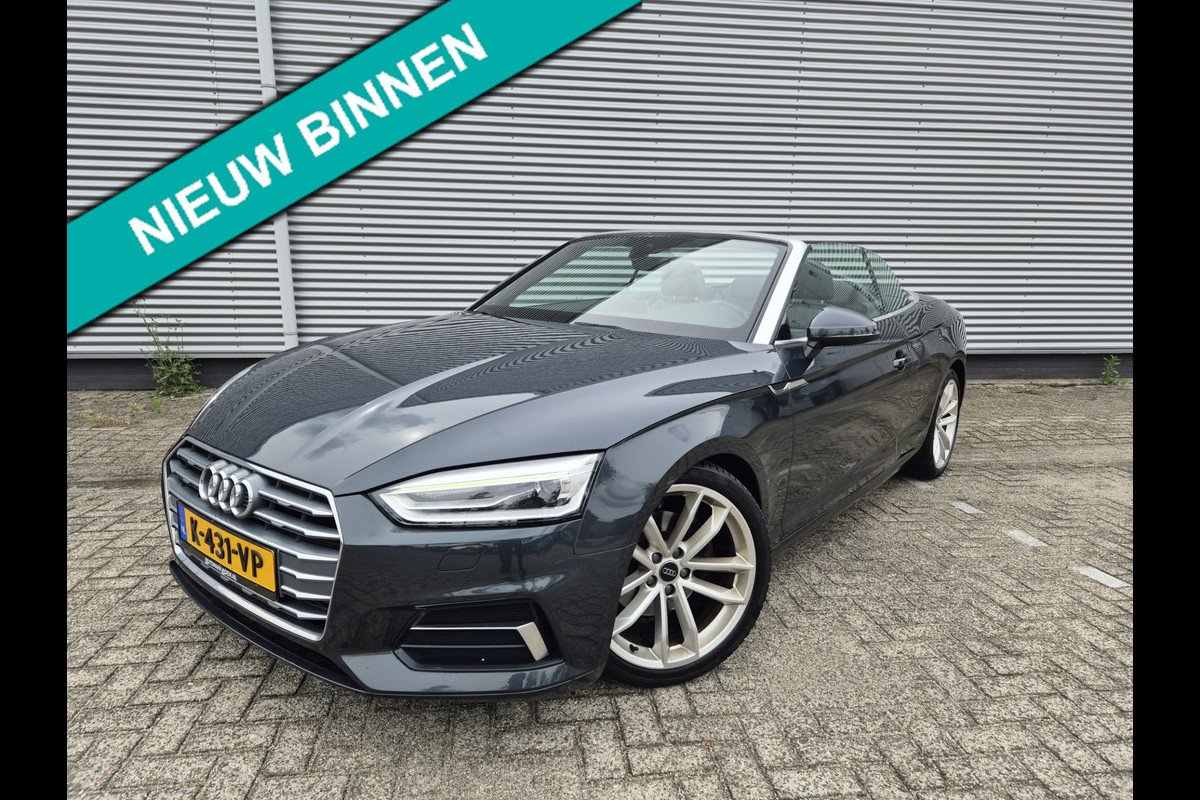 Audi A5 Cabriolet 40 TFSI Design Pro Line Plus,Vitueel/Navigatie,Leder,elec.en verwarmde stoelen,Parksensoren,Cruisecontrol