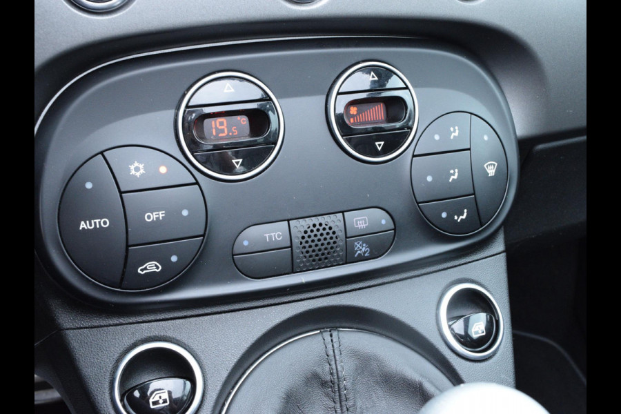 Fiat 500C 1.4 T-Jet Abarth Turismo 595 | ZWART LEDEREN BEKLEDING | NAVI | CLIMATE CONTROL | PARKEERSENSOREN | 165 PK | NL AUTO |