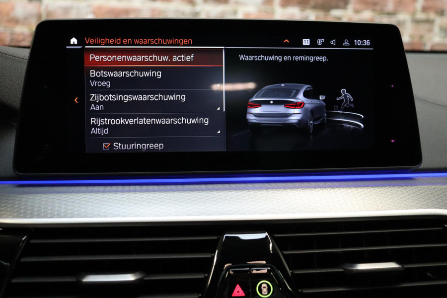 BMW 6 Serie Gran Turismo 630i High Executive M Sport Pakket Automaat / Live Cockpit Professional / Panoramadak / Trekhaak / Comfortstoelen / Active Steering / Niveauregeling / Stoelventilatie / Driving Assistant Plus / Harman Kardon / Parkeerhulpsysteem Plus / Head-Up Display