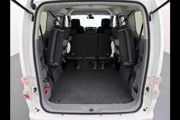 Nissan e-NV200 Evalia 7-Persoons SOH 93% 40kWh Camera Navi Stoel+Stuurverwarming Cruise Control Ecc Connect Edition Schuifdeuren Privacy Glas Lmv Regen+Lichtsensor Isofix Keyless 1e Eigenaar Origineel Nederlandse Bus