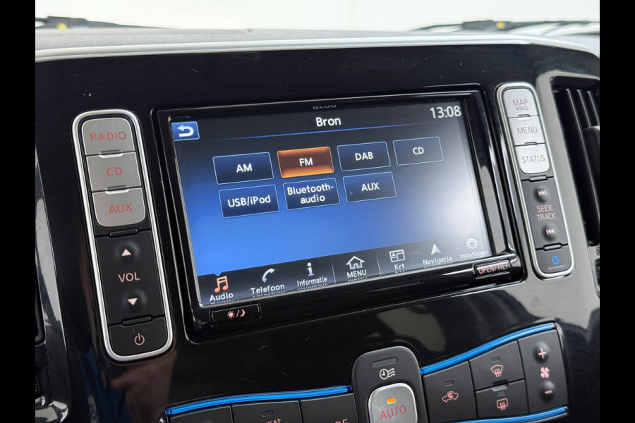 Nissan e-NV200 Evalia 7-Persoons SOH 93% 40kWh Camera Navi Stoel+Stuurverwarming Cruise Control Ecc Connect Edition Schuifdeuren Privacy Glas Lmv Regen+Lichtsensor Isofix Keyless 1e Eigenaar Origineel Nederlandse Bus