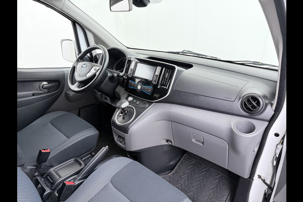 Nissan e-NV200 Evalia 7-Persoons SOH 93% 40kWh Camera Navi Stoel+Stuurverwarming Cruise Control Ecc Connect Edition Schuifdeuren Privacy Glas Lmv Regen+Lichtsensor Isofix Keyless 1e Eigenaar Origineel Nederlandse Bus