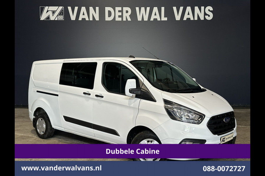Ford Transit Custom 2.0 TDCI 131pk L2H1 Dubbele Cabine Euro6 Airco | 5-Zits | Apple Carplay | LED | Cruisecontrol | Stoelverwarming Android Auto, Parkeersensoren, Achterklep, 2800kg trekvermogen