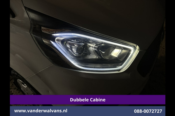 Ford Transit Custom 2.0 TDCI 131pk L2H1 Dubbele Cabine Euro6 Airco | 5-Zits | Apple Carplay | LED | Cruisecontrol | Stoelverwarming Android Auto, Parkeersensoren, Achterklep, 2800kg trekvermogen