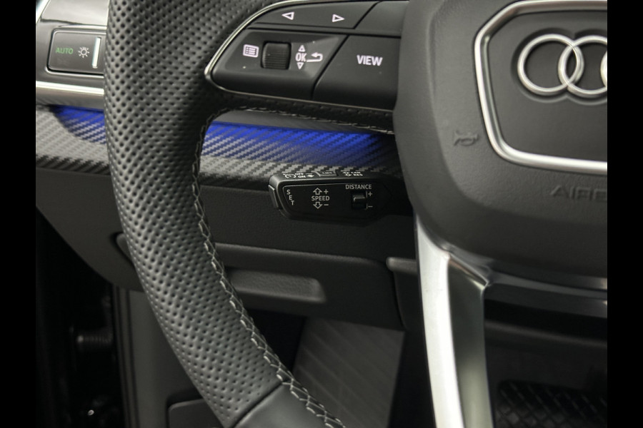 Audi Q7 60e 489pk S Competition RS-Seats | Carbon in/exterieur | B&O | Panorama | 360 Camera | Soft-Close | Head-Up | 88350,= ex btw  | ACC | Matrix-LED | Keyless-Entry |  Lane & Side assist | Stuurwielverwarming | Alarm | 22" Audi Sport | Leder op Dashboard | Rijklaarprijs en fabrieksgarantie.