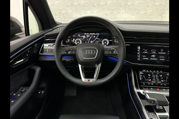 Audi Q7 60e 489pk S Competition RS-Seats | Carbon in/exterieur | B&O | Panorama | 360 Camera | Soft-Close | Head-Up | 88350,= ex btw  | ACC | Matrix-LED | Keyless-Entry |  Lane & Side assist | Stuurwielverwarming | Alarm | 22" Audi Sport | Leder op Dashboard | Rijklaarprijs en fabrieksgarantie.