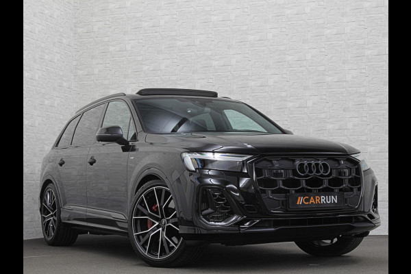 Audi Q7 60e 489pk S Competition RS-Seats | Carbon in/exterieur | B&O | Panorama | 360 Camera | Soft-Close | Head-Up | 88350,= ex btw  | ACC | Matrix-LED | Keyless-Entry |  Lane & Side assist | Stuurwielverwarming | Alarm | 22" Audi Sport | Leder op Dashboard | Rijklaarprijs en fabrieksgarantie.