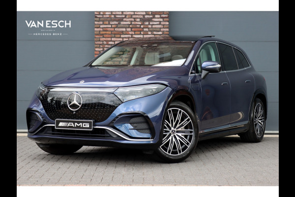 Mercedes-Benz EQS SUV 450+ AMG Line 118 kWh | Luchtvering | Hyperscreen | Achterasbesturing | Massage | Stoelventilatie | Distronic+ | Burmester | Augmented Reality HUD | Digital Light | Surround Camera |