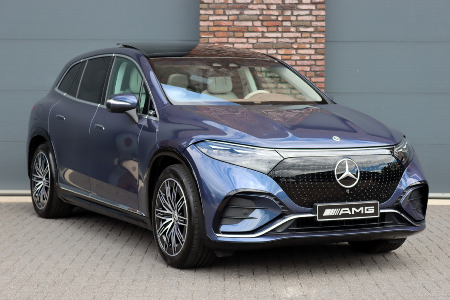 Mercedes-Benz EQS SUV 450+ AMG Line 118 kWh | Luchtvering | Hyperscreen | Achterasbesturing | Massage | Stoelventilatie | Distronic+ | Burmester | Augmented Reality HUD | Digital Light | Surround Camera |