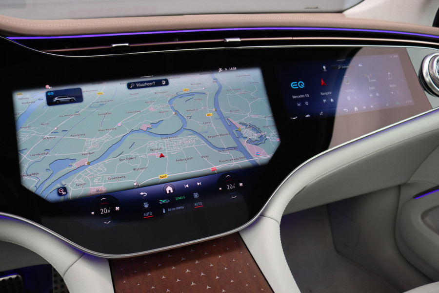 Mercedes-Benz EQS SUV 450+ AMG Line 118 kWh | Luchtvering | Hyperscreen | Achterasbesturing | Massage | Stoelventilatie | Distronic+ | Burmester | Augmented Reality HUD | Digital Light | Surround Camera |