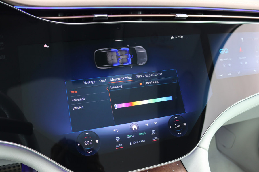 Mercedes-Benz EQS SUV 450+ AMG Line 118 kWh | Luchtvering | Hyperscreen | Achterasbesturing | Massage | Stoelventilatie | Distronic+ | Burmester | Augmented Reality HUD | Digital Light | Surround Camera |