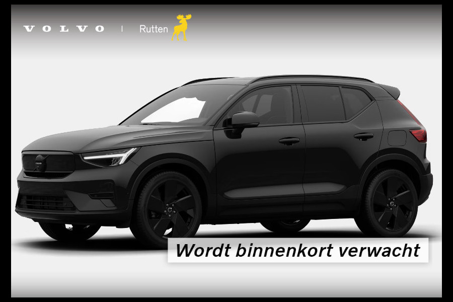 Volvo EX40 Single Ext. Range Ultra Black Edition Europa / Panoramadak / Adaptive cruise control / 360 Camera / Elektrisch bedienbare stoelen met geheugen / Apple Carplay / Android auto /