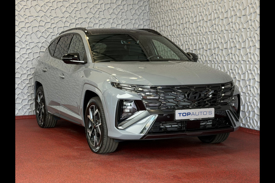 Hyundai Tucson NIEUWE AUTO TOP MODEL N LINE + 1.6 T-GDI PHEV SKY PANO 360CAM ELEK.KLEP ELEK.STOEL MEMORY VERWARMD SUBWOOFER 19" LMV ZWARTE HEME PLUG IN HYBRIDE