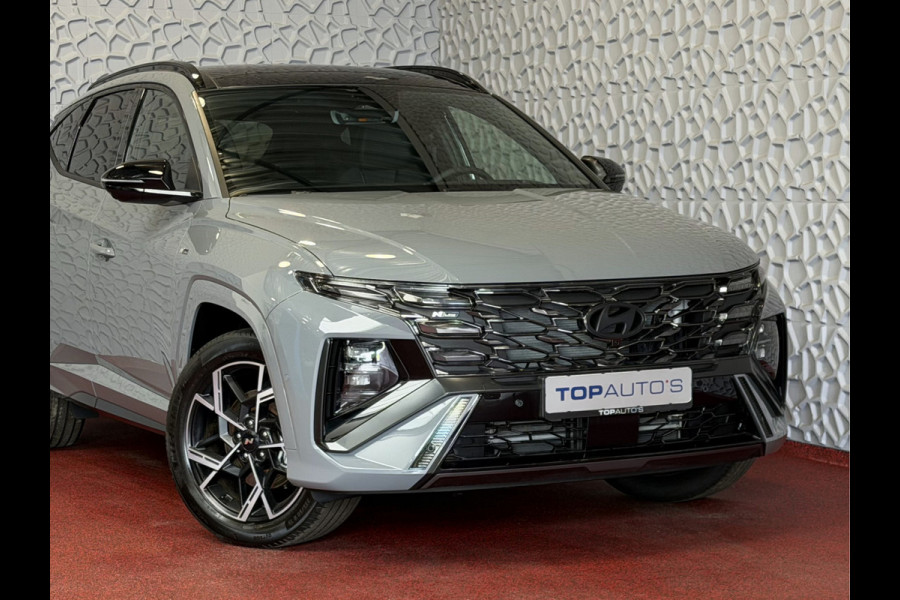 Hyundai Tucson NIEUWE AUTO TOP MODEL N LINE + 1.6 T-GDI PHEV SKY PANO 360CAM ELEK.KLEP ELEK.STOEL MEMORY VERWARMD SUBWOOFER 19" LMV ZWARTE HEME PLUG IN HYBRIDE