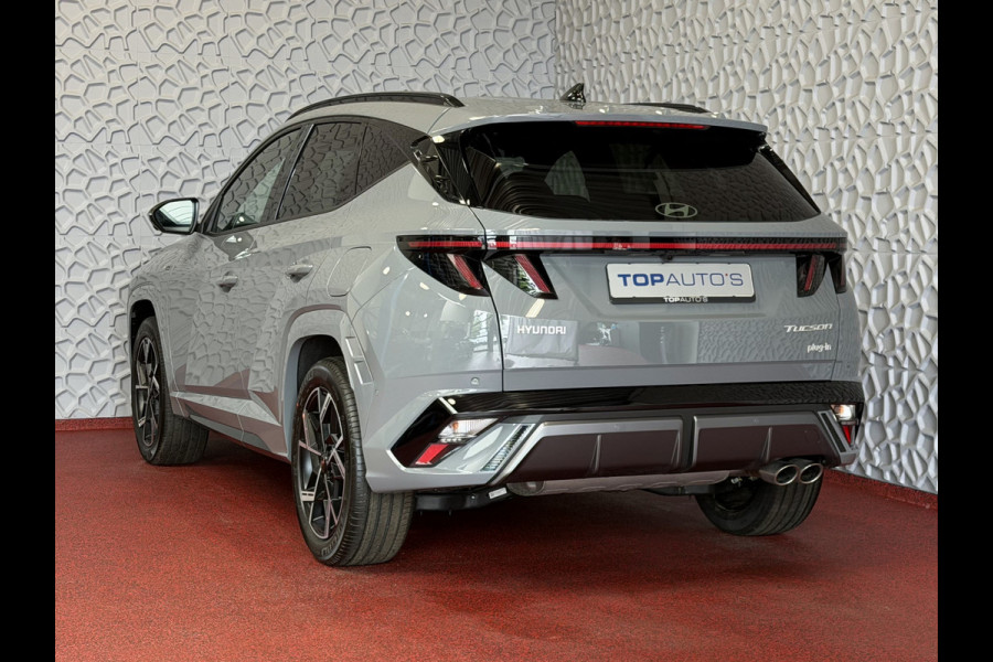 Hyundai Tucson NIEUWE AUTO 1.6 T-GDI PHEV N-LINE 360.CAMERA ELEK.KLEP ELEK.STOEL/GEHEUGEN VERWARMD/KOELING SUBWFR 19"LMV ZWARTE HEMEL STUURVERW PLUG IN HYBRIDE