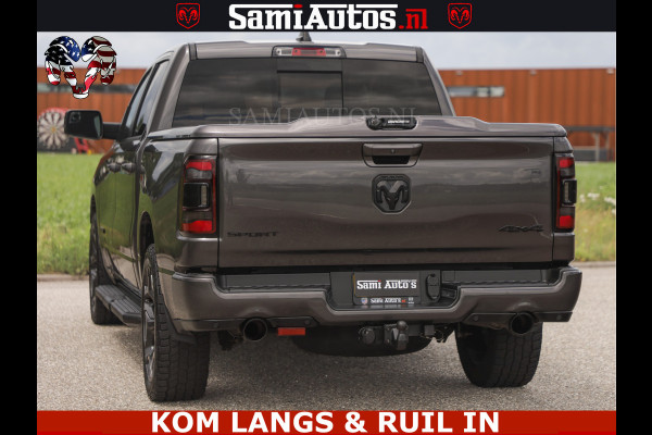 Dodge Ram SPORT | 5.7 V8 HEMI 402PK | GRANITE CRYSTAL | GROOTSCHERM | PANO | LIMITED WIELEN | DUBBEL CABINE DC | 5 PERSOONS | GRIJSKENTEKEN |